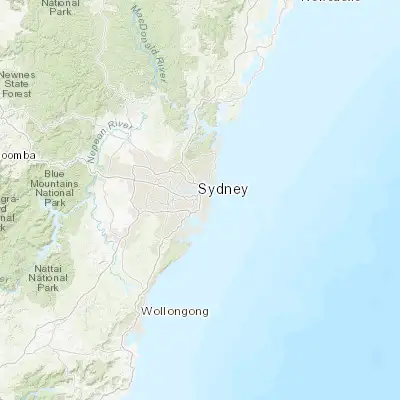 Map showing location of Surry Hills (-33.883740, 151.212820)