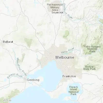 Map showing location of Tullamarine (-37.701280, 144.881000)