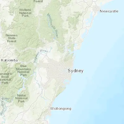 Map showing location of Waitara (-33.710920, 151.103300)