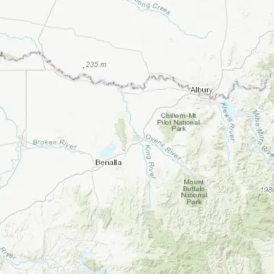 Map showing location of Wangaratta (-36.358460, 146.320560)