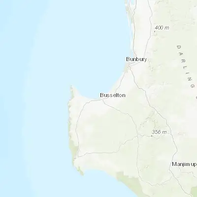 Map showing location of West Busselton (-33.657920, 115.322930)