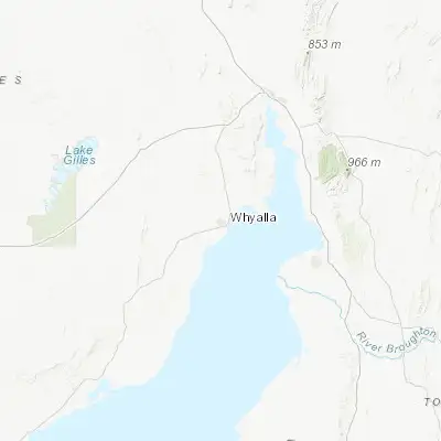 Map showing location of Whyalla Stuart (-33.024930, 137.524710)
