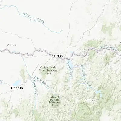 Map showing location of Wodonga (-36.121790, 146.888090)