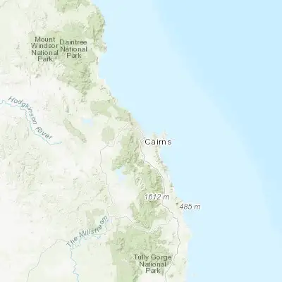 Map showing location of Woree (-16.950000, 145.750000)