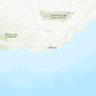 Map showing location of Yakamia (-35.003920, 117.878280)