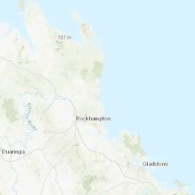 Map showing location of Yeppoon (-23.126830, 150.744060)
