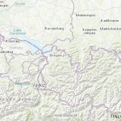 Map showing location of Andelsbuch (47.411670, 9.893260)