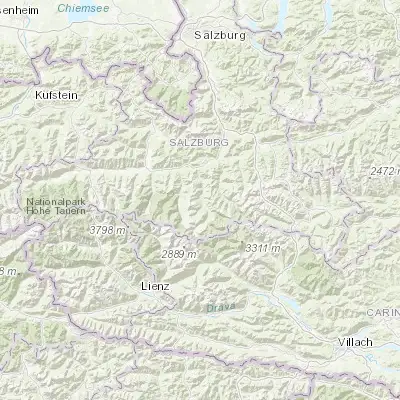 Map showing location of Bad Hofgastein (47.172740, 13.098710)