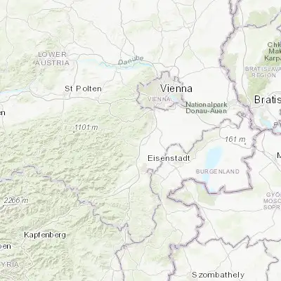 Map showing location of Bad Vöslau (47.965330, 16.213590)