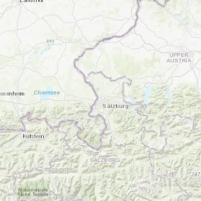 Map showing location of Bergheim (47.833330, 13.033330)
