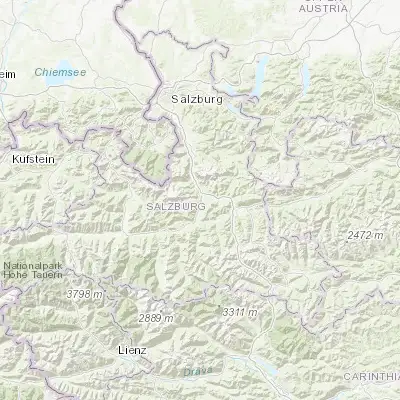 Map showing location of Bischofshofen (47.416670, 13.216670)