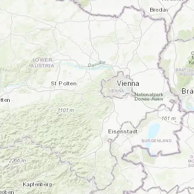 Map showing location of Breitenfurt bei Wien (48.133330, 16.150000)