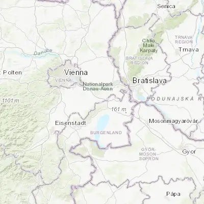 Map showing location of Bruckneudorf (48.019700, 16.778000)