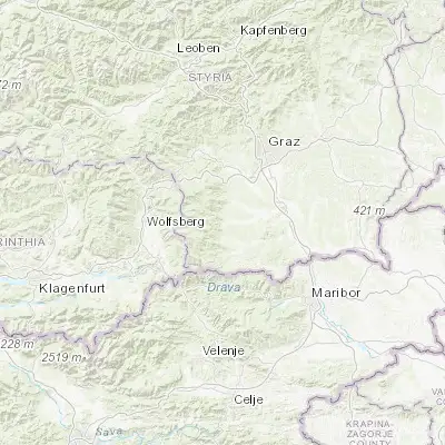 Map showing location of Deutschlandsberg (46.815280, 15.222220)