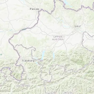 Map showing location of Dürnau (47.997100, 13.644590)