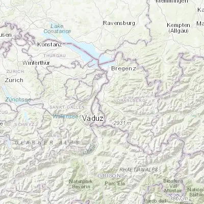 Map showing location of Feldkirch (47.233060, 9.600000)