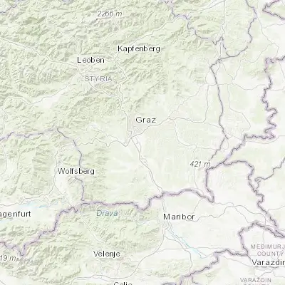 Map showing location of Fernitz (46.973890, 15.501110)