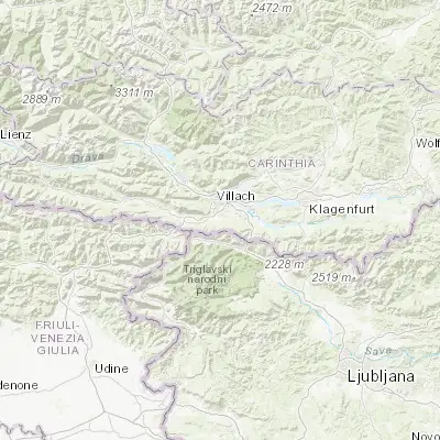 Map showing location of Finkenstein am Faaker See (46.560810, 13.871150)