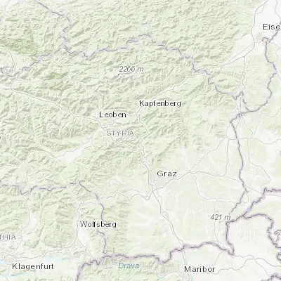 Map showing location of Frohnleiten (47.266670, 15.316670)