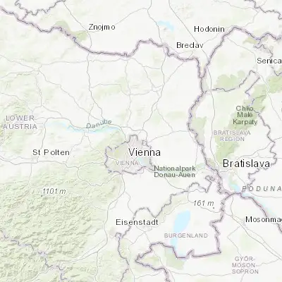 Map showing location of Gerasdorf bei Wien (48.294470, 16.467650)