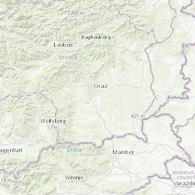 Map showing location of Gössendorf (46.998260, 15.485560)