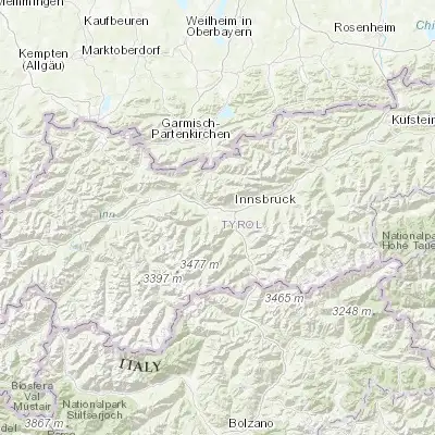 Map showing location of Götzens (47.236060, 11.311540)