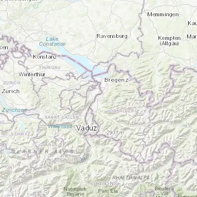 Map showing location of Götzis (47.333060, 9.633060)