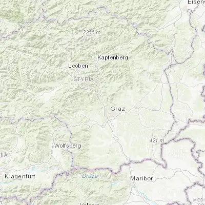 Map showing location of Gratkorn (47.133330, 15.350000)