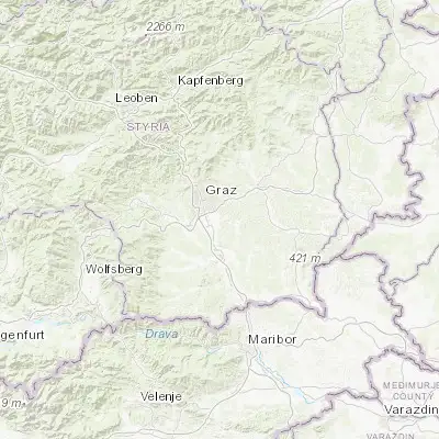 Map showing location of Hausmannstätten (46.991110, 15.511390)