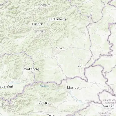 Map showing location of Kalsdorf bei Graz (46.965280, 15.480280)