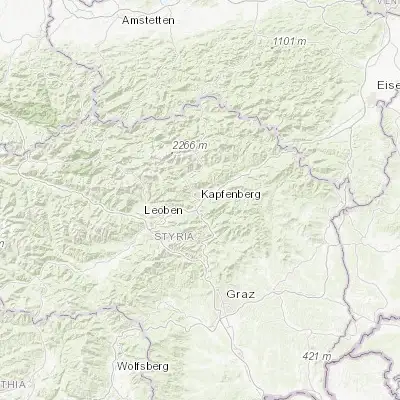 Map showing location of Kapfenberg (47.444580, 15.293310)
