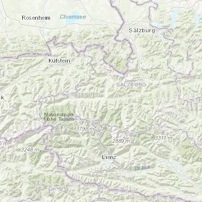 Map showing location of Kaprun (47.272390, 12.759850)