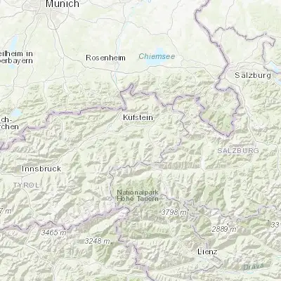 Map showing location of Kirchberg in Tirol (47.445390, 12.316020)