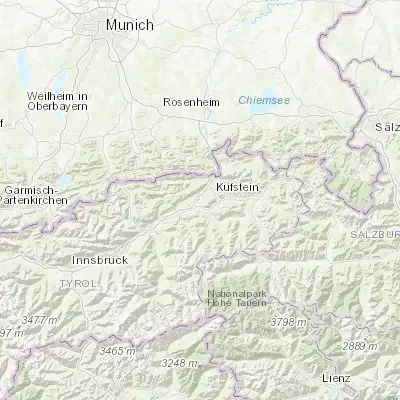 Map showing location of Kirchbichl (47.517430, 12.096290)