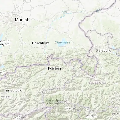 Map showing location of Kössen (47.669900, 12.405450)