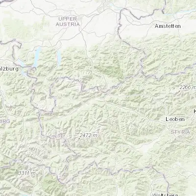 Map showing location of Liezen (47.566670, 14.233330)