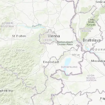 Map showing location of Mitterndorf an der Fischa (47.997390, 16.473570)