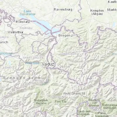 Map showing location of Nenzing (47.184360, 9.705390)