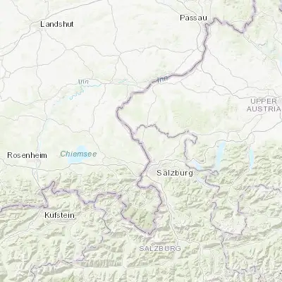 Map showing location of Oberndorf bei Salzburg (47.950000, 12.933330)