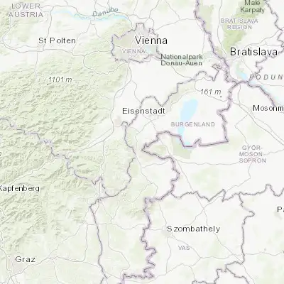 Map showing location of Rohrbach bei Mattersburg (47.705200, 16.430050)