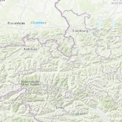 Map showing location of Saalfelden am Steinernen Meer (47.426810, 12.848000)
