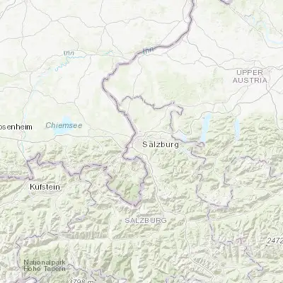 Map showing location of Salzburg (47.799410, 13.043990)