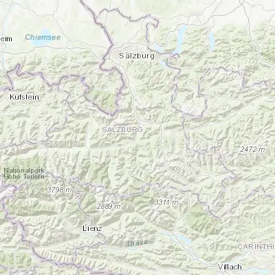 Map showing location of Sankt Johann im Pongau (47.350000, 13.200000)