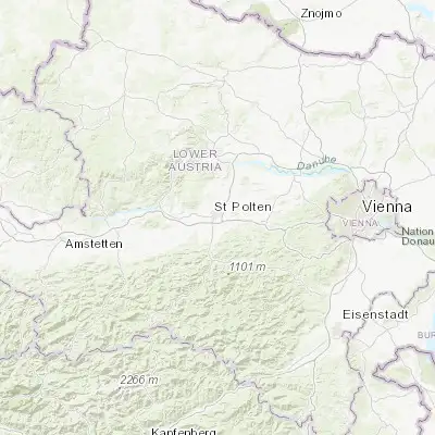 Map showing location of Sankt Pölten (48.200000, 15.633330)