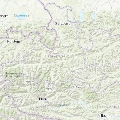 Map showing location of Sankt Veit im Pongau (47.333330, 13.150000)