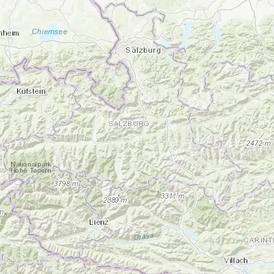 Map showing location of Schwarzach im Pongau (47.320480, 13.151710)