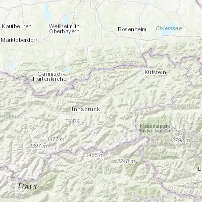 Map showing location of Schwaz (47.351690, 11.710140)