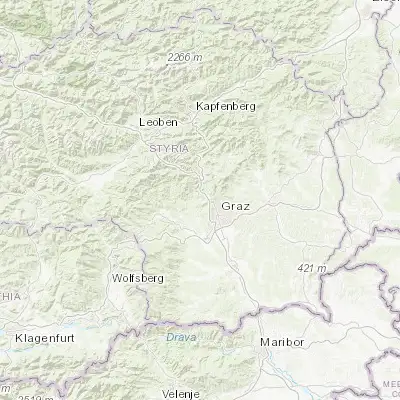 Map showing location of Strassengel (47.115730, 15.332880)