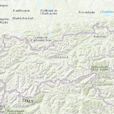Map showing location of Thaur (47.294760, 11.475290)