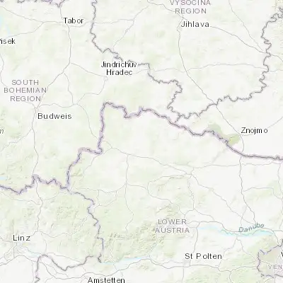 Map showing location of Waidhofen an der Thaya (48.816670, 15.283330)
